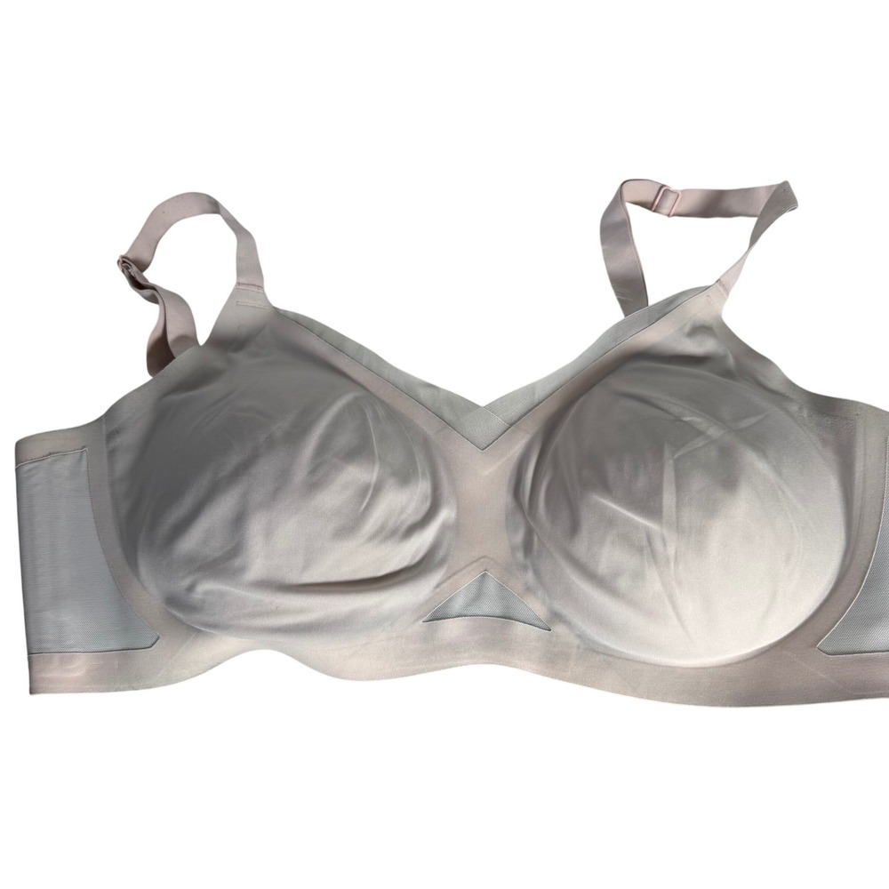 Honeylove Crossover Bra Sand Beige Wire-Free Seamless Mesh Support Size 1X - Picture 2 of 7